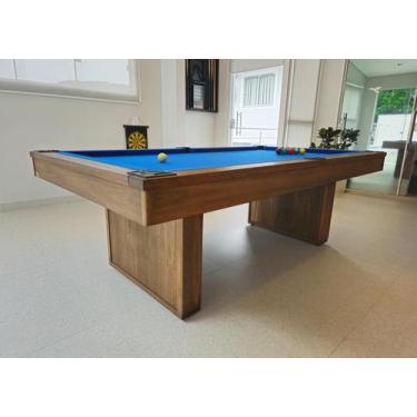 Imagem de Mesa de Sinuca - 2,52x1,40 - Nelson Bilhares, Azul royal
