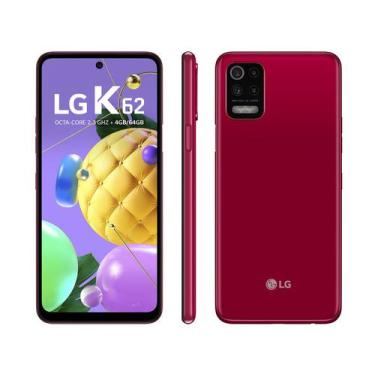 Imagem de Smartphone LG K62 64GB Vermelho 4G Octa-Core - 4GB RAM Tela 6,59 Câm. 