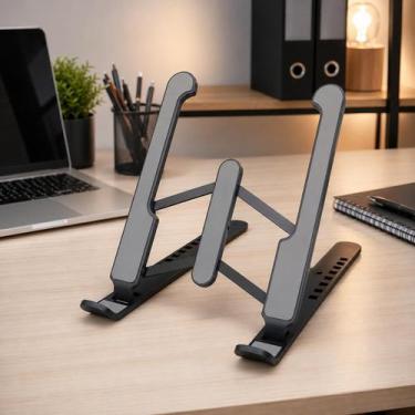 Imagem de Suporte para Notebook - Ajustável e Dobrável Art Office Cor:Preto com 