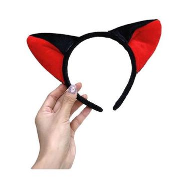 Imagem de Tiara De Veludo Com Desenho De Raposa Para Mulheres, Acessório De Cabe