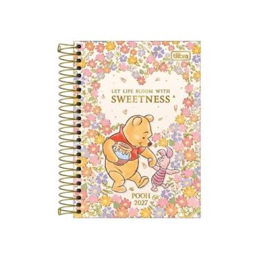 Imagem de Agenda Espiral Diária Pooh 2027 Tilibra Bege, Bege