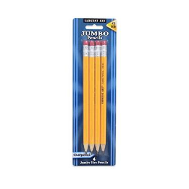 Imagem de Sargent Art 4 lápis amarelos jumbo nº 2