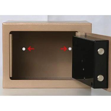 Imagem de Cofre Aço Eletrônico Teclado Chave Sos Modelo E17