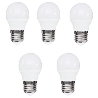 Imagem de Kit 5 Lâmpadas Led Bolinha 3W 3000K (Branco Quente)