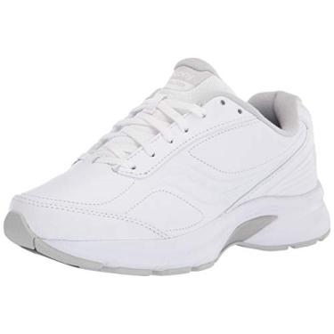 Imagem de Tênis de caminhada masculino Saucony Omni Walker 3, Branco, 11 Wide