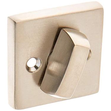 Imagem de Baldwin 6733 Trava interna e de entrada com placa traseira para portas de 7,6 cm, níquel acetinado vitalício