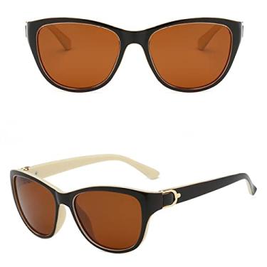 Imagem de Óculos de sol de luxo design olho de gato polarizados masculinos femininos elegantes óculos de sol femininos para condução Óculos de sol, C2, polarizados