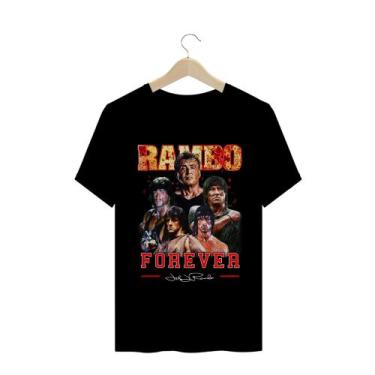 Imagem de Camiseta Rambo Forever Premium T-Shirt Unissex 100% Algodão