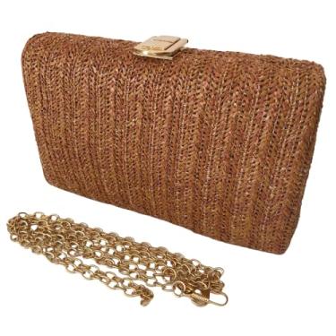 Imagem de Bolsa Clutch Festa Casamento Eventos Elegante Sofisticada (Caramelo)