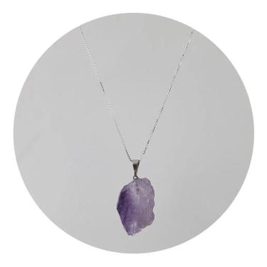 Imagem de Colar Ametista Bruta Natural e Legítima - Ponte Vecchio
