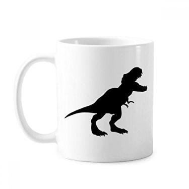 Imagem de Caneca Dinossauro Ossos Tiranossauro Rex Cerâmica Copo de Porcelana Café Louça