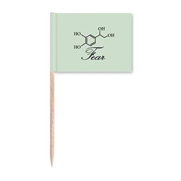 Imagem de Fear Molecule Chemical Structure Flags Marker Topper Party Decoration
