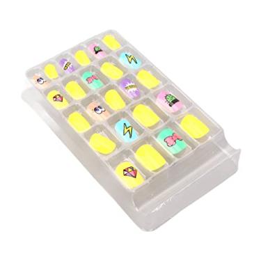 Imagem de Pregos para Crianças, 24 Peças de Material ABS Suave para Crianças Unhas Postiças para Reuniões para a Vida Diária (0040-CM38)