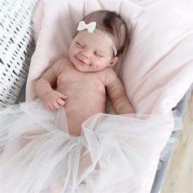 Imagem de KEGUOF Boneca bebê reborn ultra realista, menina, 55cm/2kg, Full Body Silicone de vinil, Boneca recém-nascida, Leve, 3, Menino
