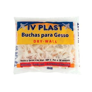 Imagem de Bucha Plástica Ivplast Gesso Dry Wall Gdp3 24 A 32mm - Iv Plast
