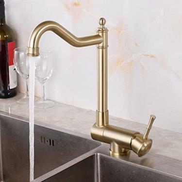 Imagem de Torneira dobrável de aço inoxidável 304 para cozinha de alça única quente e fria para janela interna, torneira misturadora, b