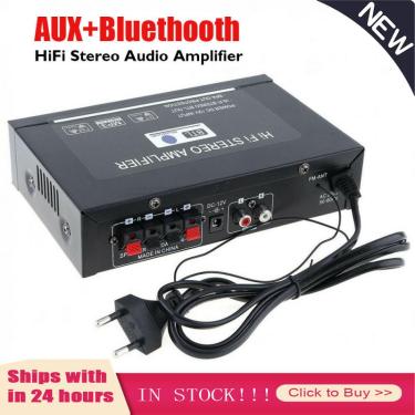 Imagem de Amplificador de áudio g30  800w  bluetooth  estéreo  subwoofer  tocador de música com controle