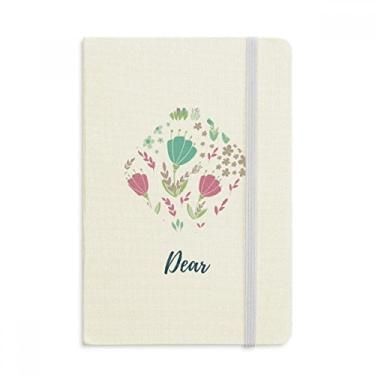 Imagem de Caderno de pintura de plantas com flores perfuradas, capa dura de tecido, diário clássico