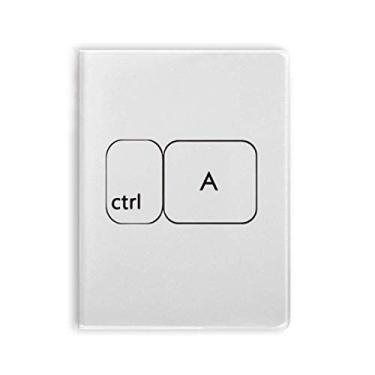 Imagem de Símbolo de teclado ctrl A Art Deco, presente, moderno, caderno, capa de chiclete, diário de capa macia