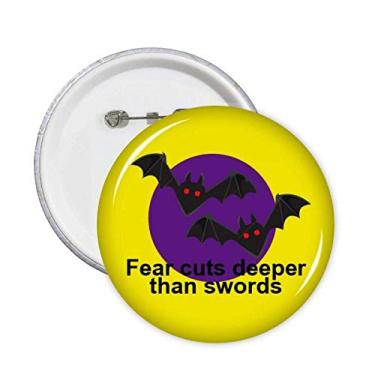 Imagem de Emblema para decoração de filme, espadas de medo, alfinetes, emblema, botão, 5 peças