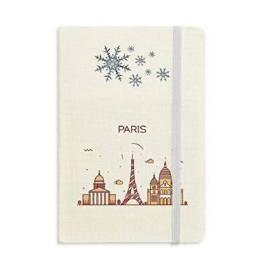 Imagem de Caderno francês com estampa de marco liso de Paris para inverno