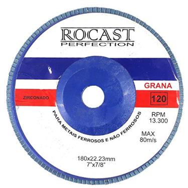 Imagem de Disco Lixa "Flap" 180x22mm (7" x 7/8") Gr 120