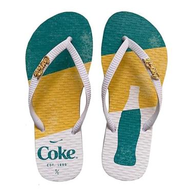 Imagem de Chinelo Coca Botella Multicolor COR:Branco;TAMANHO:33/34