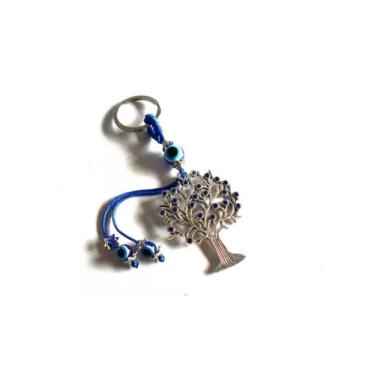 Imagem de Chaveiro Olho Grego Com Árvore Da Vida