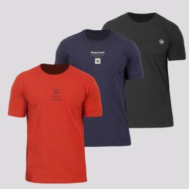 Imagem de Kit De 3 Camisetas Hang Loose Midlog Classic
