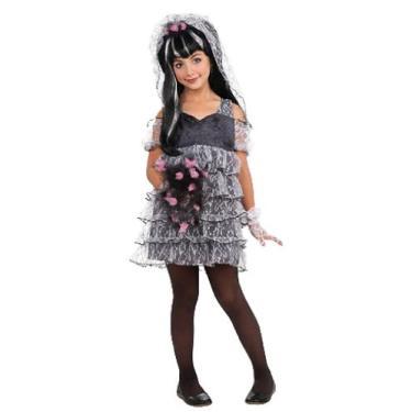 Imagem de Rubie's Drama Queens, fantasia infantil Monster Bridal-Ista, Conforme mostrado., Large (10-12)