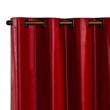 Imagem de Cortina Folha Blackout PVC 1,10 m x 1,30 m - Vermelha