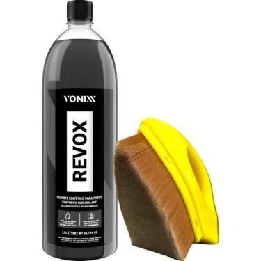 Imagem de Pincel Aplicador de Pretinho Triangulo + Revox Selante Sintético 1,5L Vonixx