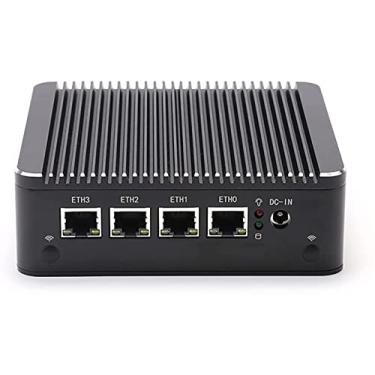 Imagem de Micro Firewall, aparelho de rede Firewall, roteador macio sem ventoinha, Intel Celeron J4125 Mini PC Quad Core, AES-NI, 4 Intel 2.5GbE I225-V LAN, 2 x USB3.0, VGA, HDMI, SEM RAM sem armazenamento