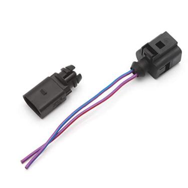 Imagem de x xotic tech Sensor de temperatura do ar ambiente com conector de 2 pinos chicote de fiação Pigtail compatível com Audi Beetle & CC & EOS & Golf & Passat & Tiguan
