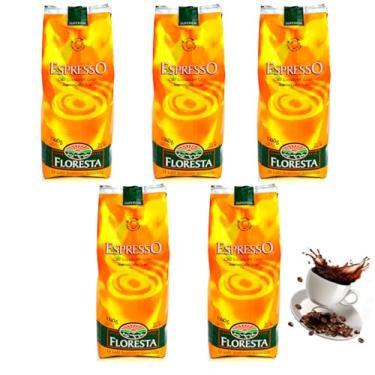 Imagem de Kit 5 Kilos De Cafe Torrado Em Grãos Superior Floresta para Expresso - 5x Pacotes de 1 Kilo