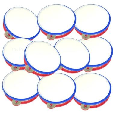 Imagem de Kit 10 Pandeiro Brinquedo Musical Pandeirinho Infantil