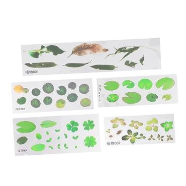 Imagem de Wakauto 10 Pcs adesivos 3D decoração de plantas kits de plantas epóxi adesivos faça você mesmo adesivos de material vegetal plantar suíte peixinho dourado pintura em resina decorar