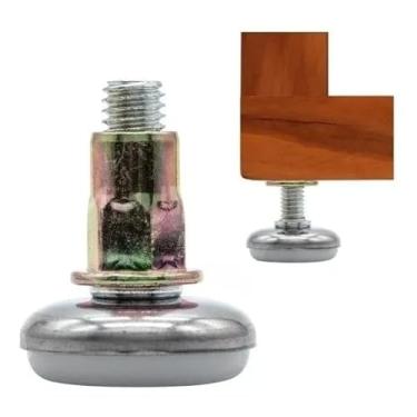 Imagem de Kit 24 Sapata Niveladora P/Pés De Sofás E Móveis com Bucha