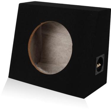 Imagem de Belva Caixa de subwoofer de carro de 10 polegadas angular selada 5/8" MDF Prelined Polyfil [1TRUCK10]