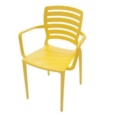 Imagem de Cadeira Sofia Com Braço Amarela Tramontina 92036/000