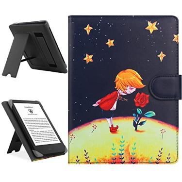 Imagem de HoYiXi Capa universal compatível com Kindle Paperwhite/15.2 cm novo Kindle 2022 e 2019/Kobo Clara HD/Kobo Clara 2E capa de couro com suporte para PocketBook de 6 a 6,8 polegadas/Tolino/Sony E-Book