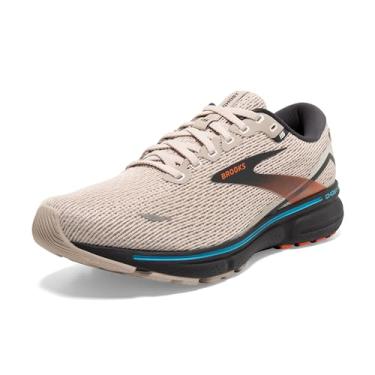 Imagem de Brooks Tênis de corrida masculino Ghost 15 Neutral, Areia branca/laranja vermelha/azul, 9.5