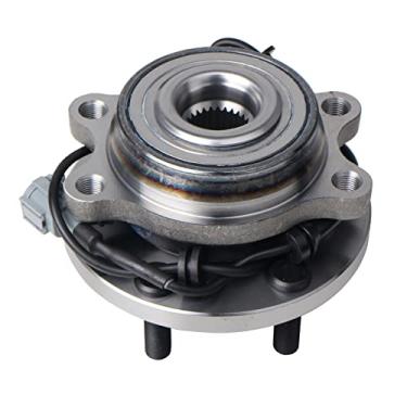 Imagem de KUSATEC 515065 Rolamento da roda dianteira e conjunto de cubo compatível com Nissan Frontier Pathfinder Xterra 4x4 4WD 2005-2018, Suzuki Equator 2009 2010 2011 2012, 6 parafusos de pino com ABS