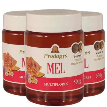 Imagem de Mel Multiflores 500g Prodapys Kit com 3