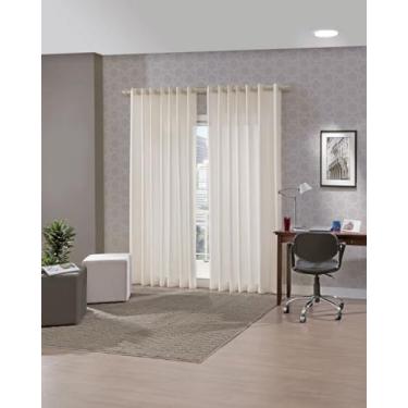 Imagem de Cortina Duplex Lisa 4,20x2,80m Areia - Bella Janela