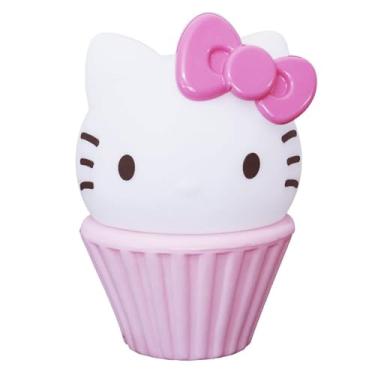 Imagem de Luminária Hello Kitty Cake Rosa, Polietileno, LED ou Fluorescente até 15W, Bivolt, 31,5x28x21cm, 0,8kg