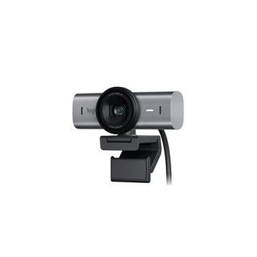 Imagem de Webcam Ultra HD 4K Logitech MX Brio Com Microfones com Redução de Ruído, Protetor de Privacidade e Conexão USB-C, Grafite - 960-001548