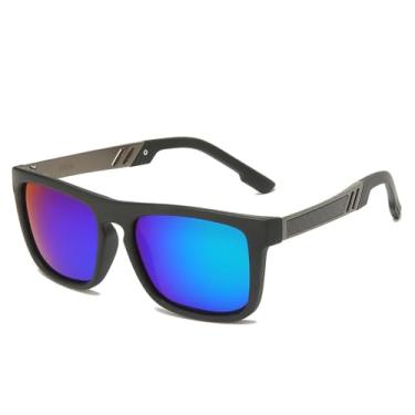 Imagem de 2024 óculos de sol polarizados flexíveis quadrados mulheres homens pesca condução fotocromática óculos de sol uv óculos de visão noturna, preto verde