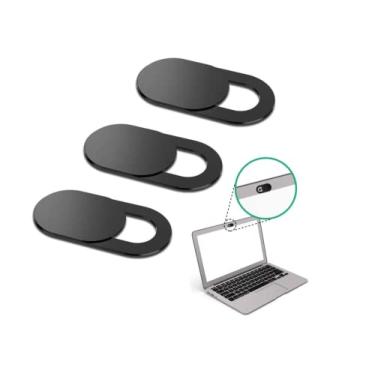 Imagem de Kit Protetor Tampa Anti Espião para Câmera Webcam de Notebook Anti Espião (Preto)