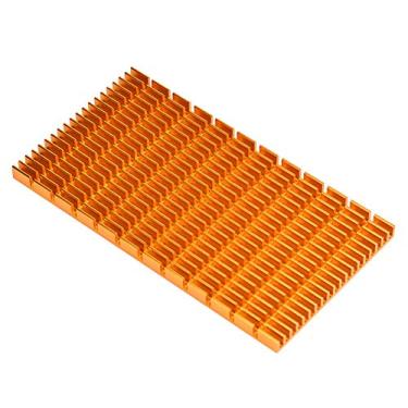 Imagem de Dissipador de Calor de Alumínio, Radiador de Calor Dourado 120x64x6mm, Roteador, LED, 6063-T5 Extrudado, Material de 1ª, 2ª e 3ª Geração para CPU, IC Cooler, Placa de